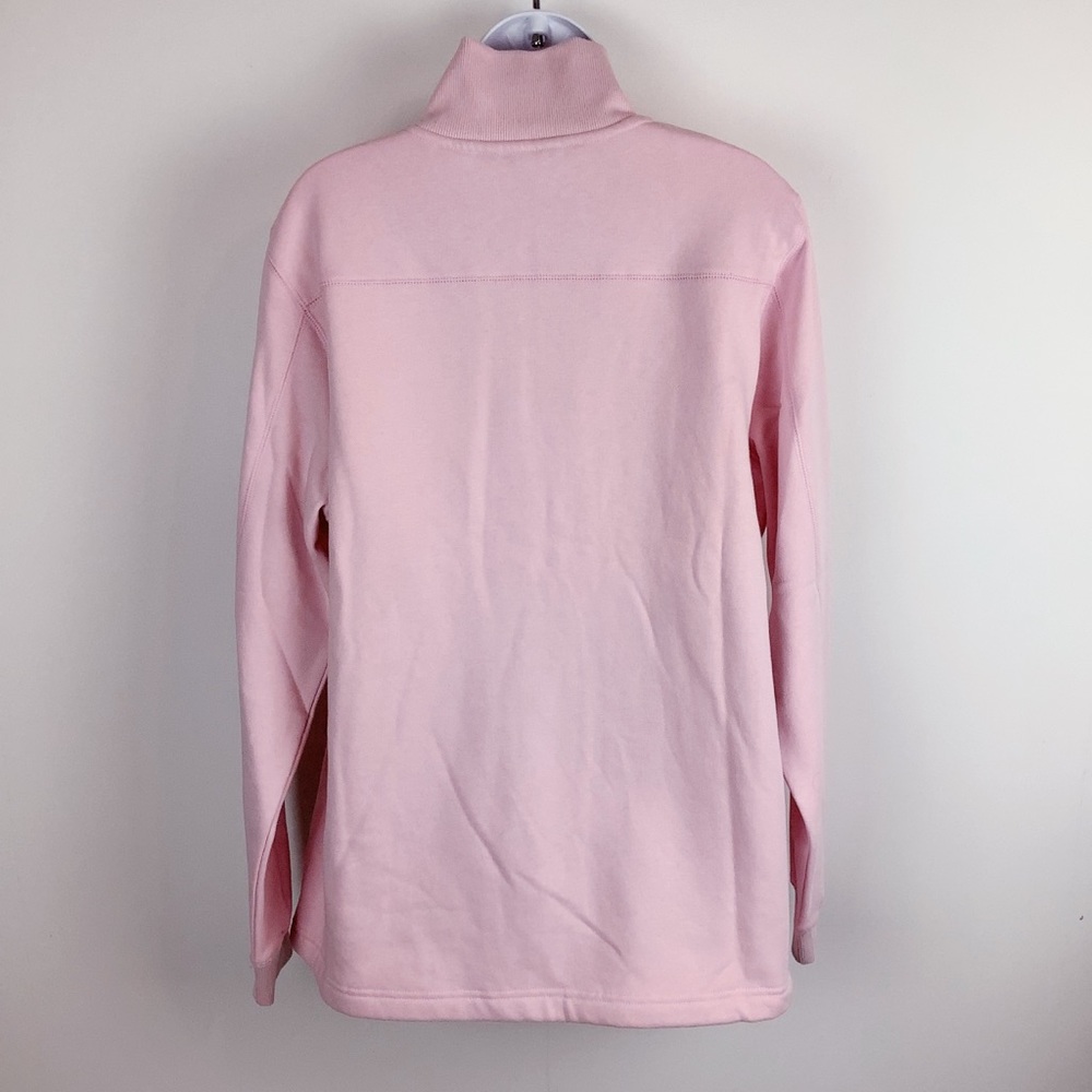Sport-Tek Oversized Pink Quarter Zip Long Sleeve Fleece Athleisure Sweatshirt XL - Picture 2 of 9